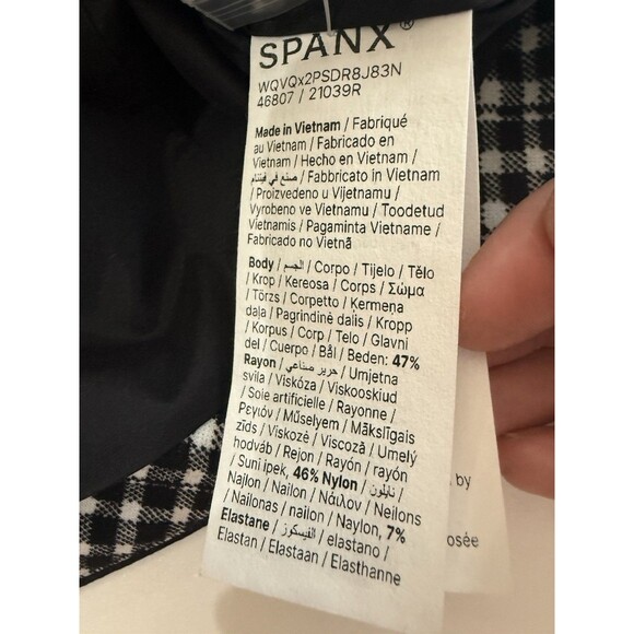 SPANX Women’s PONTE Lady Jacket Jacquard Plaid Blazer NWT Pockets M - Picture 10 of 16